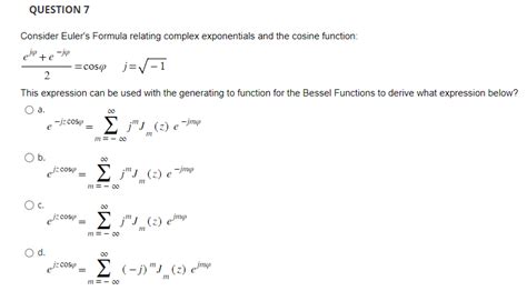 Solved Consider Euler's Formula relating complex | Chegg.com