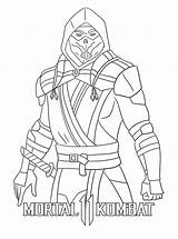 Mortal Kombat Coloring Pages Printable For Free Download sketch template