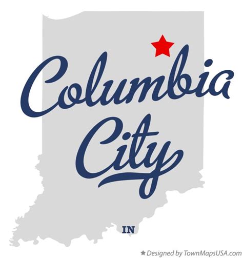 Map of Columbia City, IN, Indiana