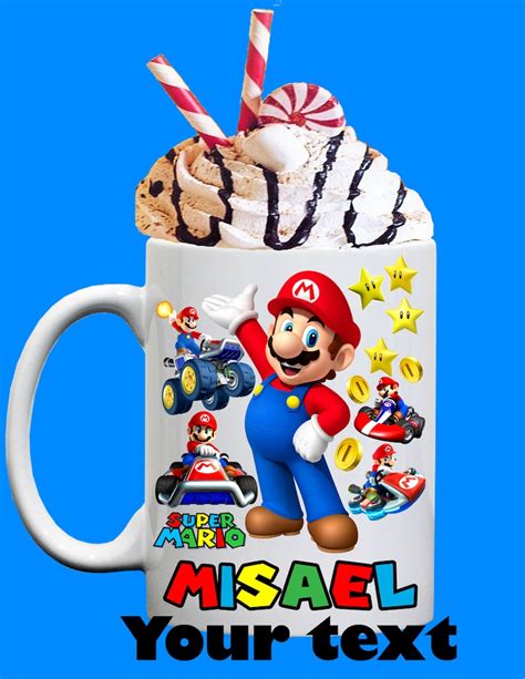 Personalized Super Mario Mugsuper Mario Giftmario Video - Etsy