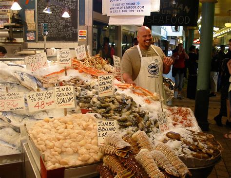 Fish Market Seattle Free Stock Photo - Public Domain Pictures