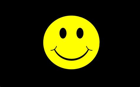 Smiley Face Black Background - WallpaperSafari