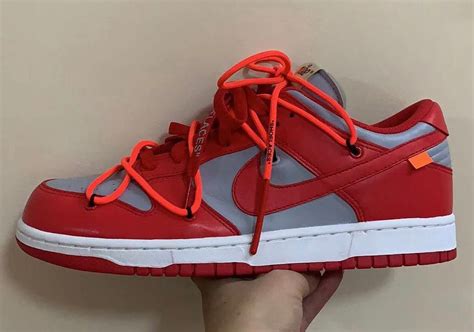 Off-White Nike Dunk Low University Red Release Info | SneakerNews.com