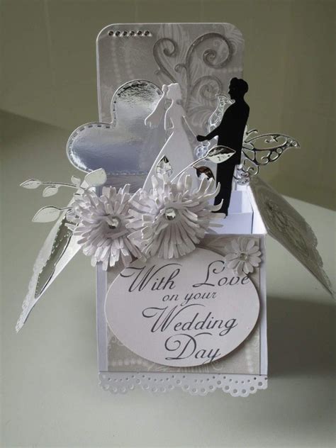 box pop up handmade wedding cards - Google Search | Wedding cards handmade, Wedding shower cards ...