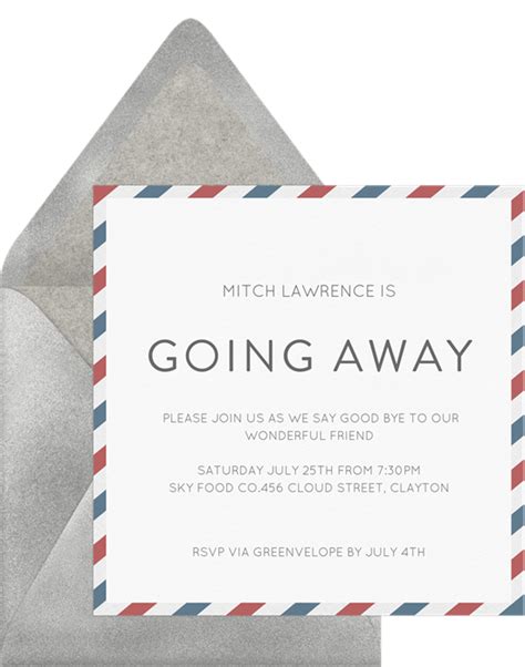 8 Going Away Party Invitations to Help You Reminisce - STATIONERS