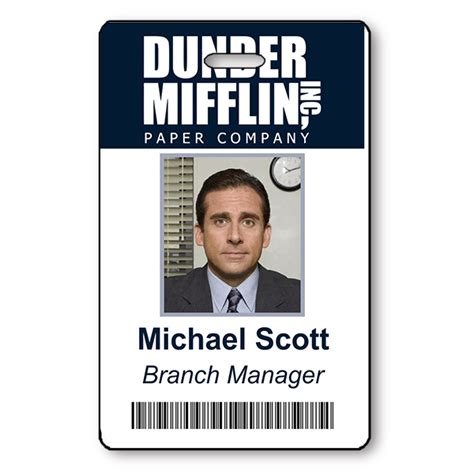 Michael Scott Halloween Photo ID - Name Tag Wizard