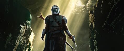 The Mandalorian with Grogu Baby Yoda 4K Wallpaper