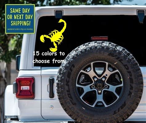 SCORPION STICKER DECAL Scorpion Car Window Sticker Decal - Etsy