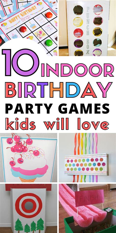 10+ Indoor Birthday Party Games Kids Will Love - This Tiny Blue House