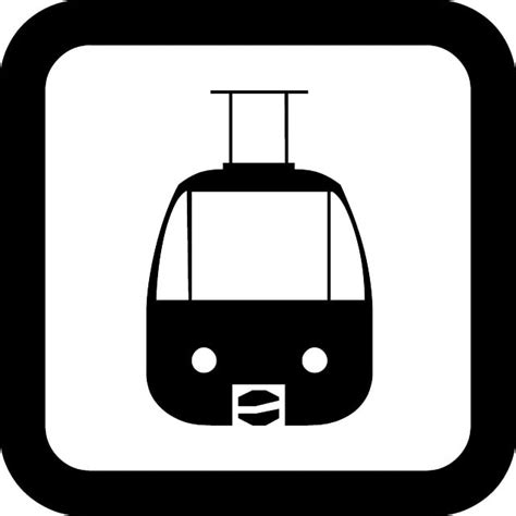 Tram pictogram Royalty Free Stock SVG Vector