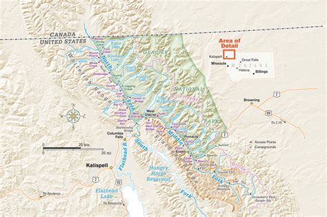 Flathead River Map