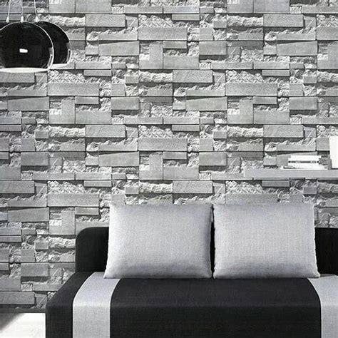 3D Stone Brick Wallpaper for Home at Rs 1600/roll in Noida | ID: 16267597397