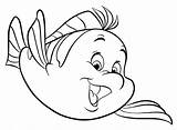 Fish Flounder coloring Page  Free And Printable sketch template
