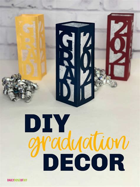 DIY Graduation Decor Centerpieces - Daily Dose of DIY