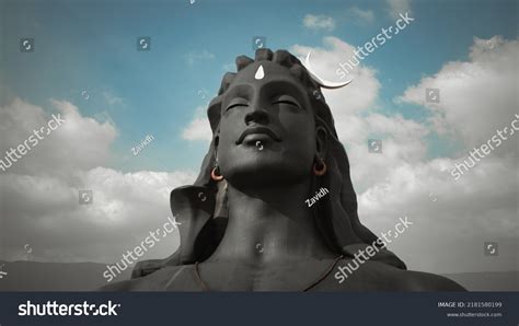 Black Painted Shiva Statue India Stock Photo 2181580199 | Shutterstock