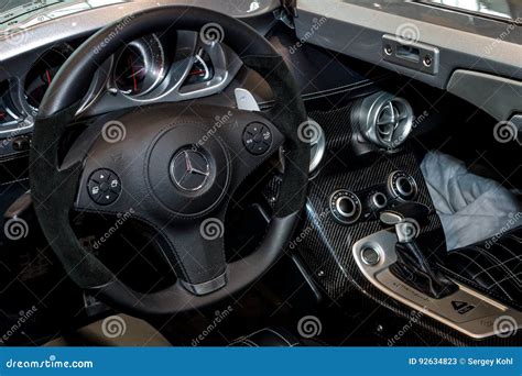 Interior of the Mercedes-Benz SLR Stirling Moss. Editorial Stock Photo ...