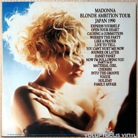 Madonna ‎– Blonde Ambition Tour Japan 1990 (1990) 2xLP, Unofficial, Fr – Voluptuous Vinyl Records