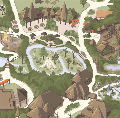 Nashville Zoo Map — Carden Illustration