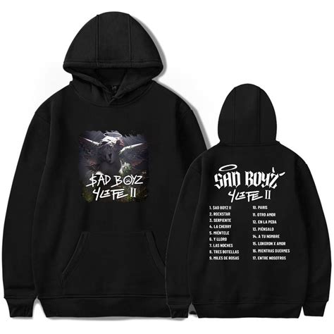 Junior H Merch Sad Boyz 4 Life II Album Hoodie Sweatshirt Autumn For ...