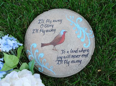 Garden Stone Bird Stepping Stone I'll fly