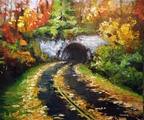 Blue Ridge Parkway Tunnel Painting by Tonia Gebhart - Fine Art America