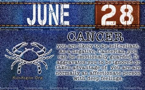 June 28 Zodiac Horoscope Birthday Personality - SunSigns.Org