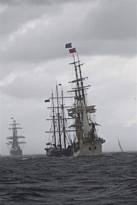 Anniversary of 100years of the Royal Australian Navy Tall ships entering the heads of Sydney ...