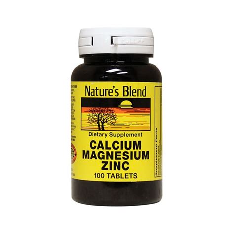 Nature's Blend Calcium Magnesium Zinc 100 Tabs - Swanson Health Products