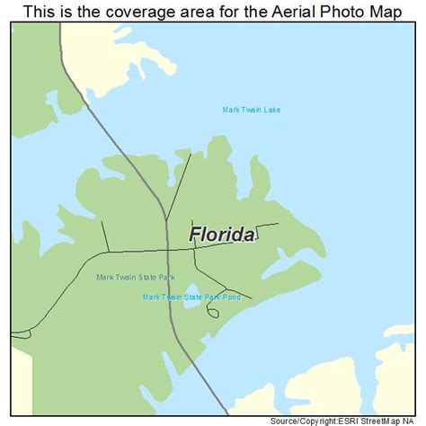 Aerial Photography Map of Florida, MO Missouri