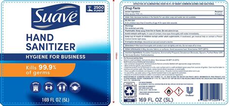 NDC 50069-110 Suave Hand Sanitizer Professional Images - Packaging, Labeling & Appearance