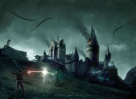 Battle of Hogwarts Harry Potter Wallpapers on WallpaperDog