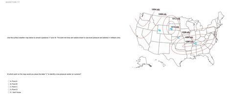 Solved The pressure gradient force is greatest at which | Chegg.com