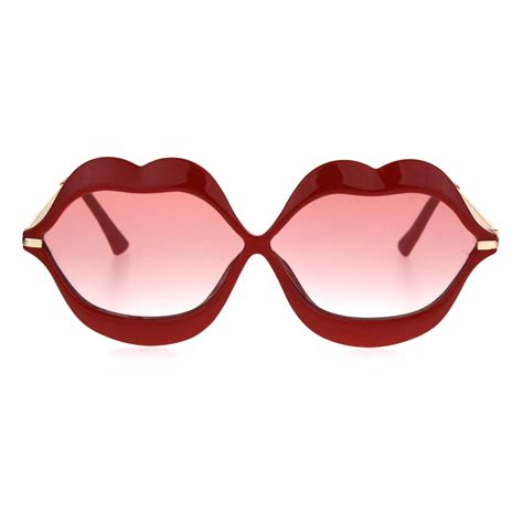 Womens Funky Retro Kissing Lip Frame Party Shade Sunglasses | eBay