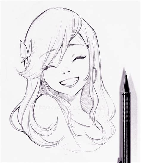 Smile by Ladowska on DeviantArt Beauty Art Drawings, Girly Drawings ...