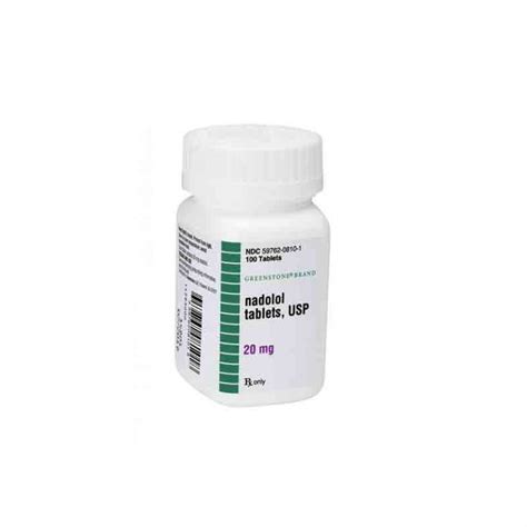 Nadolol 20mg - Name Patient Medical Supply Pharmaceutical Export