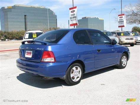 2000 Coastal Blue Metallic Hyundai Accent GS Coupe #4612828 Photo #6 ...