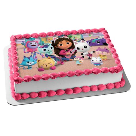 Gabby's Dollhouse Pandy Paws Cakey Pillow Cat Catrat Edible Cake Toppe – A Birthday Place