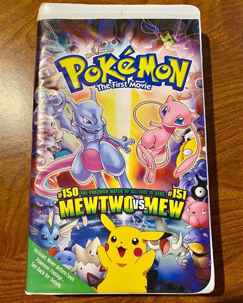 Vintage VHS Pokémon the First Movie Mewtwo Vs. Mew - Etsy Singapore