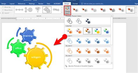 How to Create Smart Art Graphic in Microsoft Word 2016 - wikigain