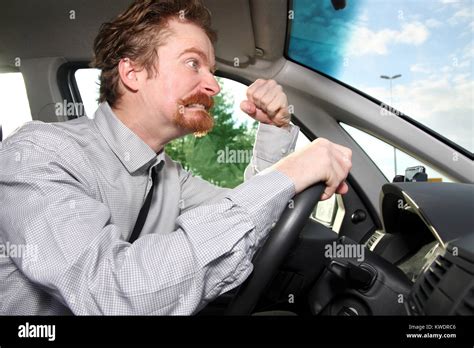 mad driver in a car Stock Photo - Alamy