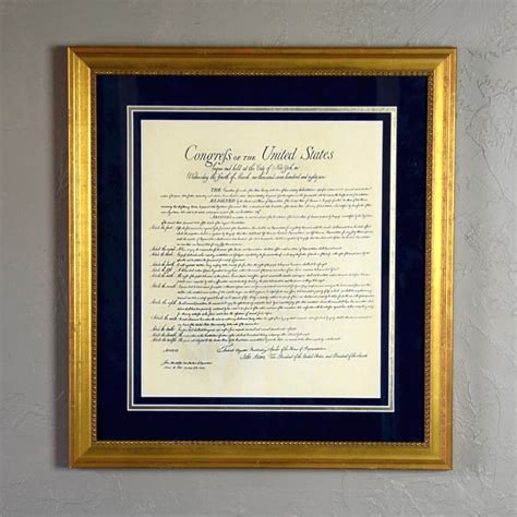 Premium Framed Bill of Rights – National Archives Store