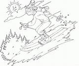 boy Downhill skiing coloring Page  coloringcom sketch template