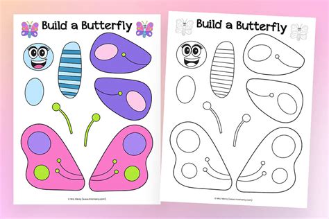 Butterfly Templates Make a Butterfly Free Printable | Mrs. Merry