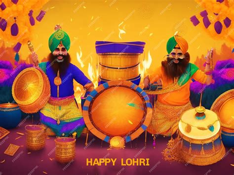 Premium PSD | Lohri celebration background