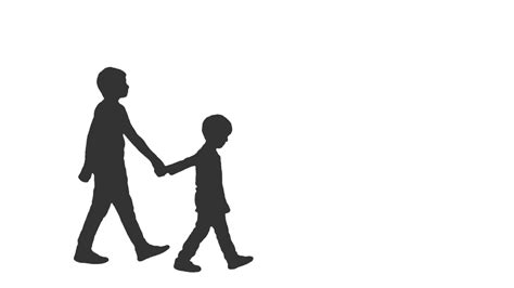 Kids Holding Hands Silhouette at GetDrawings | Free download