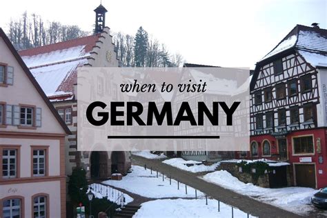 Best Time to Visit Germany: Weather By Month and Season | Visit germany ...