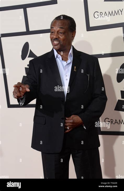 James 'J.T.' Taylor of Kool And The Gang arrives for the 58th annual Grammy Awards held at ...