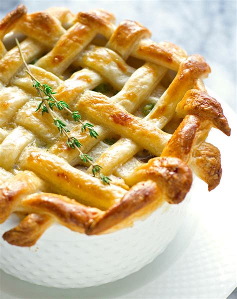 Chicken Pot Pie with Puff Pastry Crust Recipe | Little Spice Jar