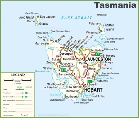 Printable Map Of Tasmania | Printable Maps