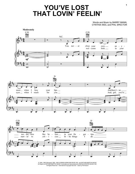 You've Lost That Lovin' Feelin' | Sheet Music Direct